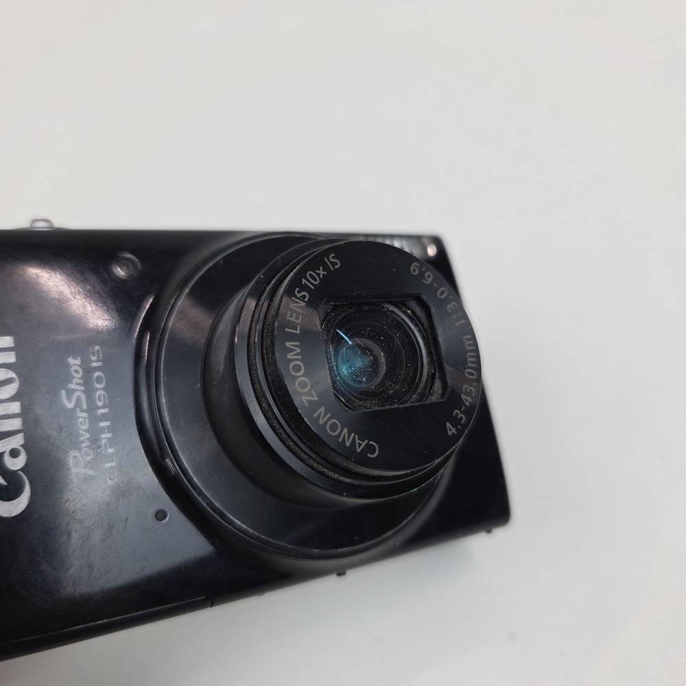 Canon Powershot ELPH 190 IS 10x Digital Camera Black Broken Cracked Display - Picture 6 of 16